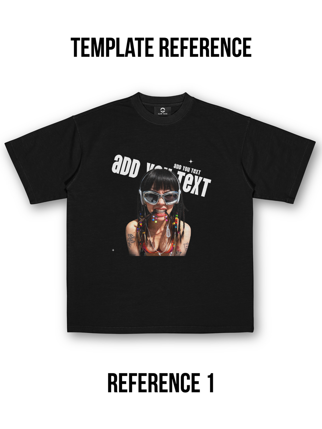 GLOWNOVA LAB 004 - Texte et image inclinés