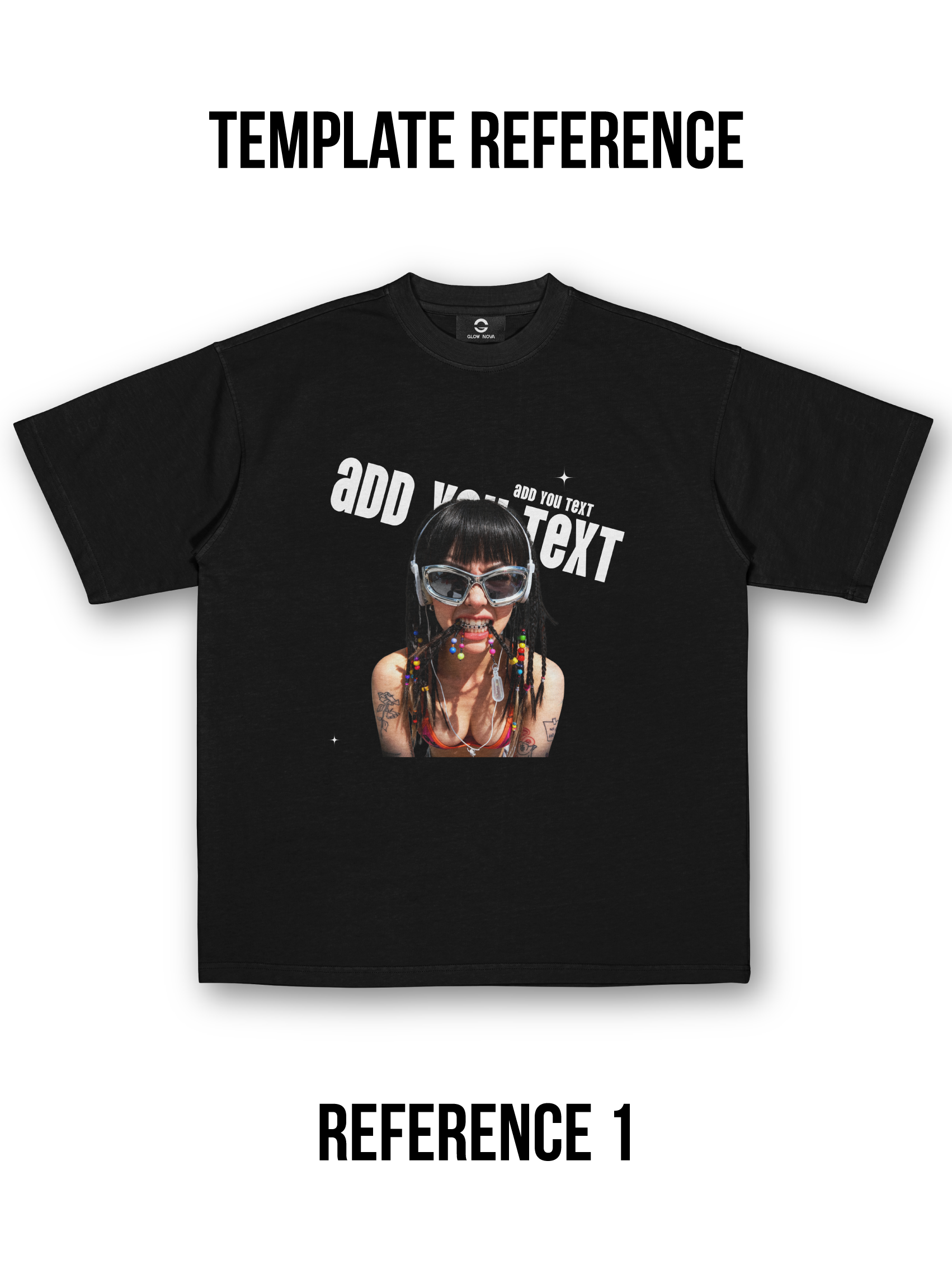 GLOWNOVA LAB 004 - Texte et image inclinés