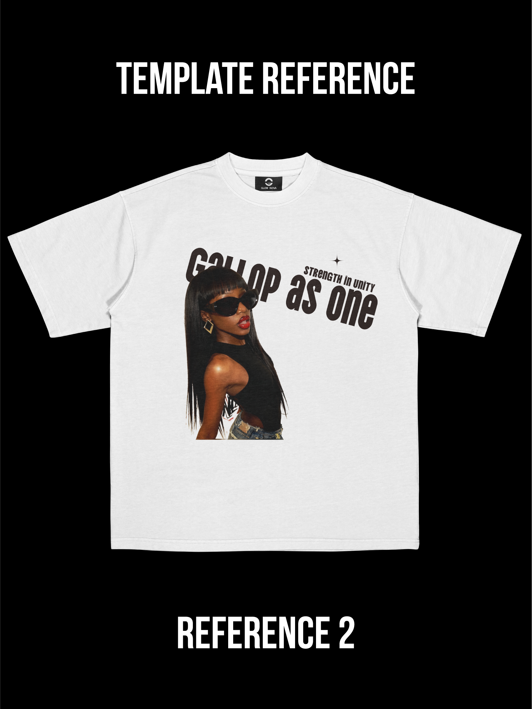 GLOWNOVA LAB - Slanted Text & Image