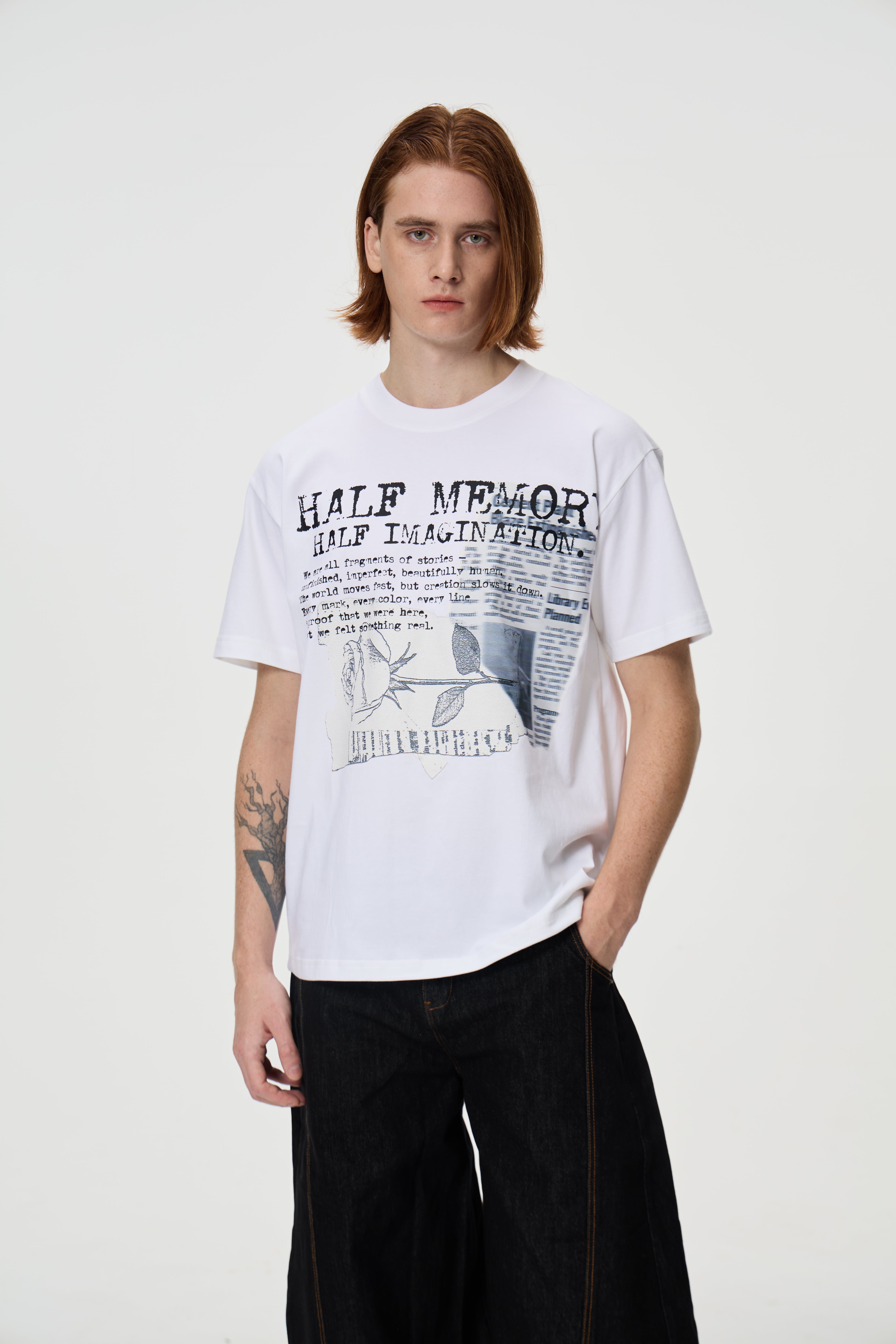 Vintage Rose Collage T-Shirt