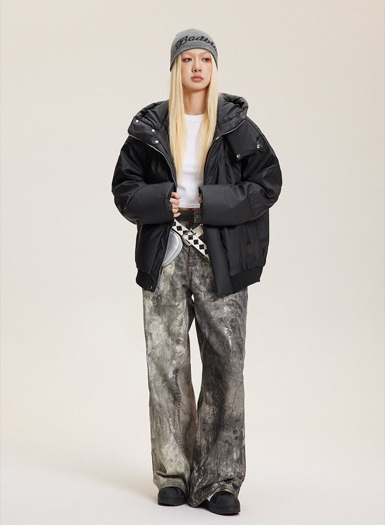 Winter '25 Thick Stand Collar Short Down Jacket - Unisex [DROP2-015]