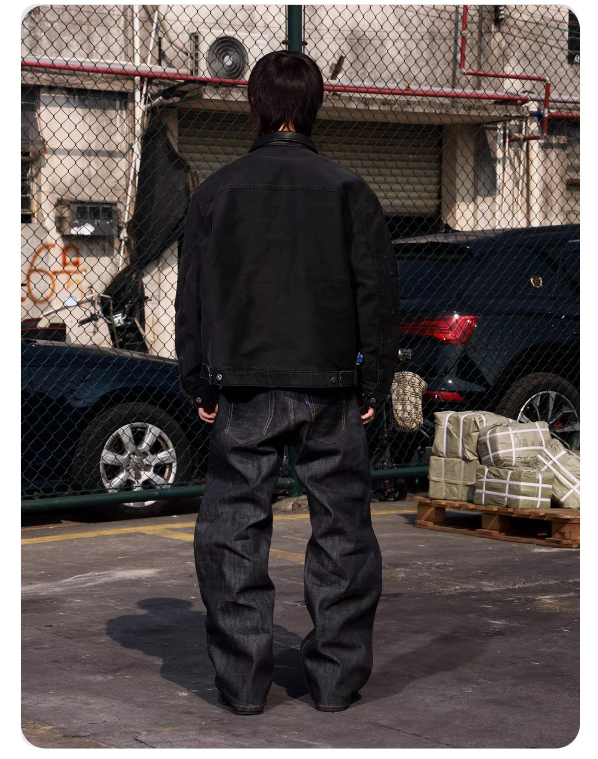 Men’s 15oz Selvedge Denim Jeans – Raw Narrow Loom Fabric, Bootcut Fit[NA-016]