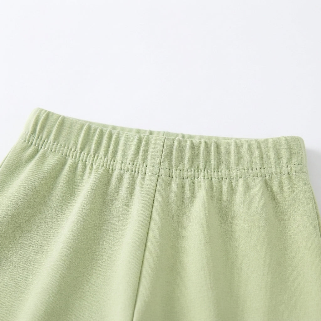 [WHOLESALE ONLY - CONTACT TO ORDER] Toddler Baby Soft Cotton Stretch Safety Bike Shorts - Elastic Waist Loungewear Under-Dress Shorts [KW-140]