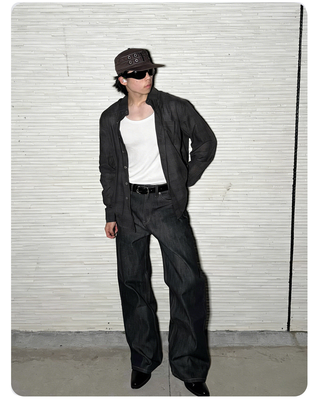 Men’s 15oz Selvedge Denim Jeans – Raw Narrow Loom Fabric, Bootcut Fit[NA-016]