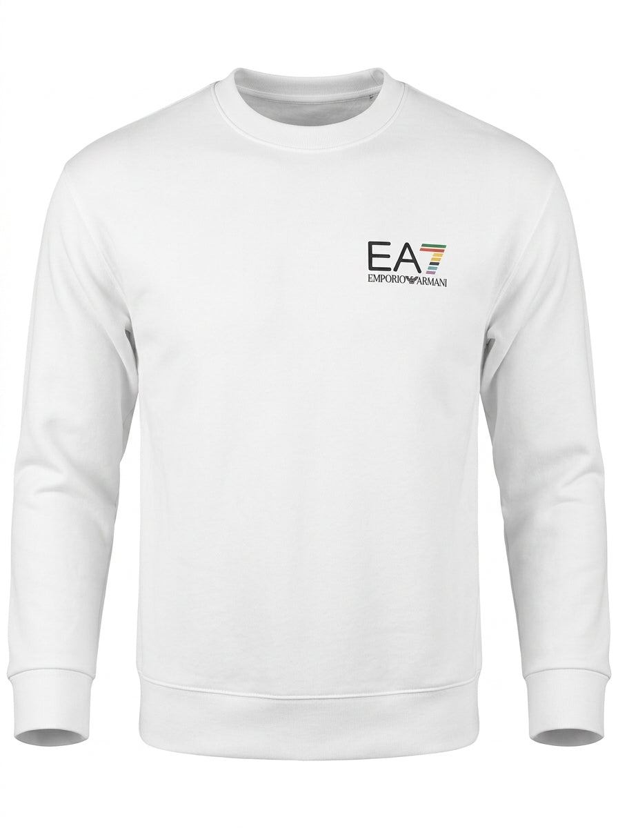 [WHOLESALE ONLY - CONTACT TO ORDER] Men's Classic Cotton-Rich Fleece Crewneck Sweatshirt with Chest Embroidery Logo [AW-146]