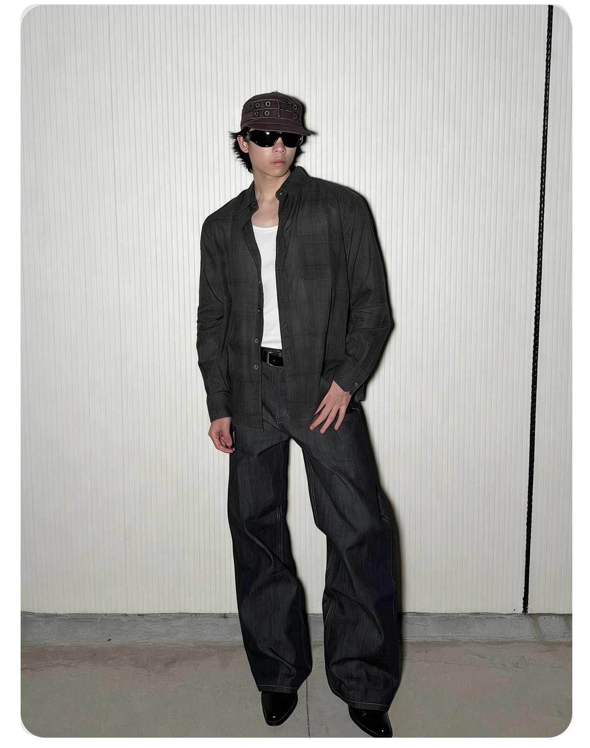 Men’s 15oz Selvedge Denim Jeans – Raw Narrow Loom Fabric, Bootcut Fit[NA-016]