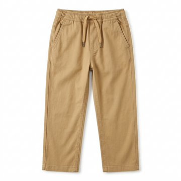 [WHOLESALE ONLY - CONTACT TO ORDER] Toddler & Boys Elastic Waist Stretch Cotton Twill Chino Pull-On Pants (Khaki Tan) - Catalog Display Only (Do Not Order Directly)