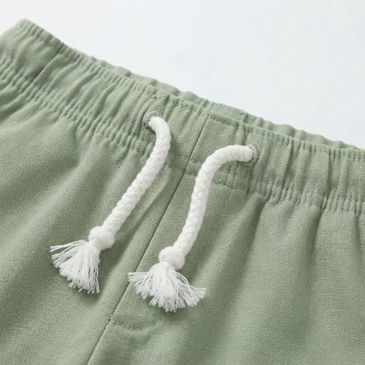 [WHOLESALE ONLY - CONTACT TO ORDER] Toddler & Boys 2-Piece Summer Sailboat Graphic T-Shirt & Sage Green Cotton Shorts Set - Catalog Display Only (Do Not Order Directly)