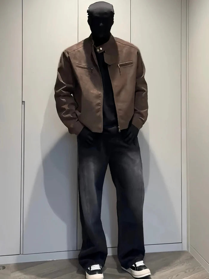 WASHED SABER-CUT JEANS [DROP2-010]