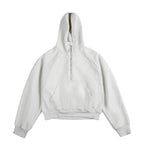 500g Heavyweight Clean-Fit Cropped Half-Zip Hoodie [DROP2-001]