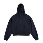 500g Heavyweight Clean-Fit Cropped Half-Zip Hoodie [DROP2-001]