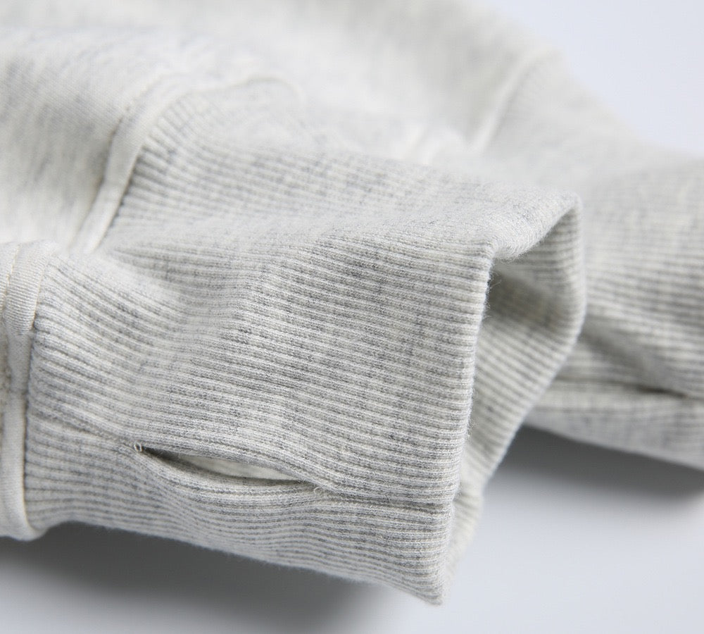 500g Heavyweight Clean-Fit Cropped Half-Zip Hoodie [DROP2-001]