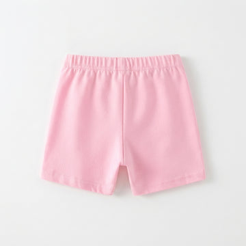 [WHOLESALE ONLY - CONTACT TO ORDER] Toddler Baby Girls Cotton Stretch Safety Bike Shorts - Soft Elastic Waist Under-Dress Loungewear Shorts [KW-145]