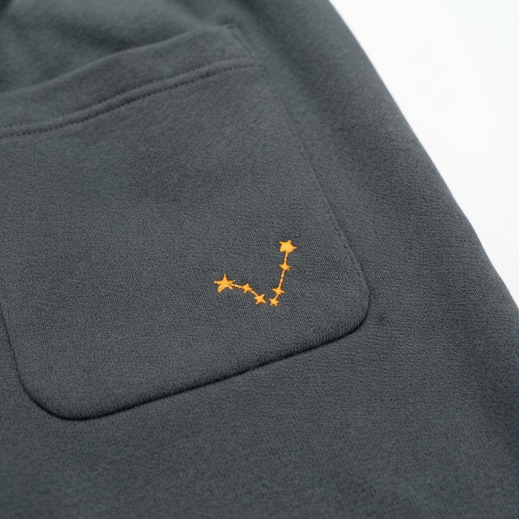 [WHOLESALE ONLY - CONTACT TO ORDER] Heavyweight Fleece Joggers Charcoal Grey Embroidered Sweatpants Drawstring Cuffed Tapered Pants - Do Not Buy Direct
