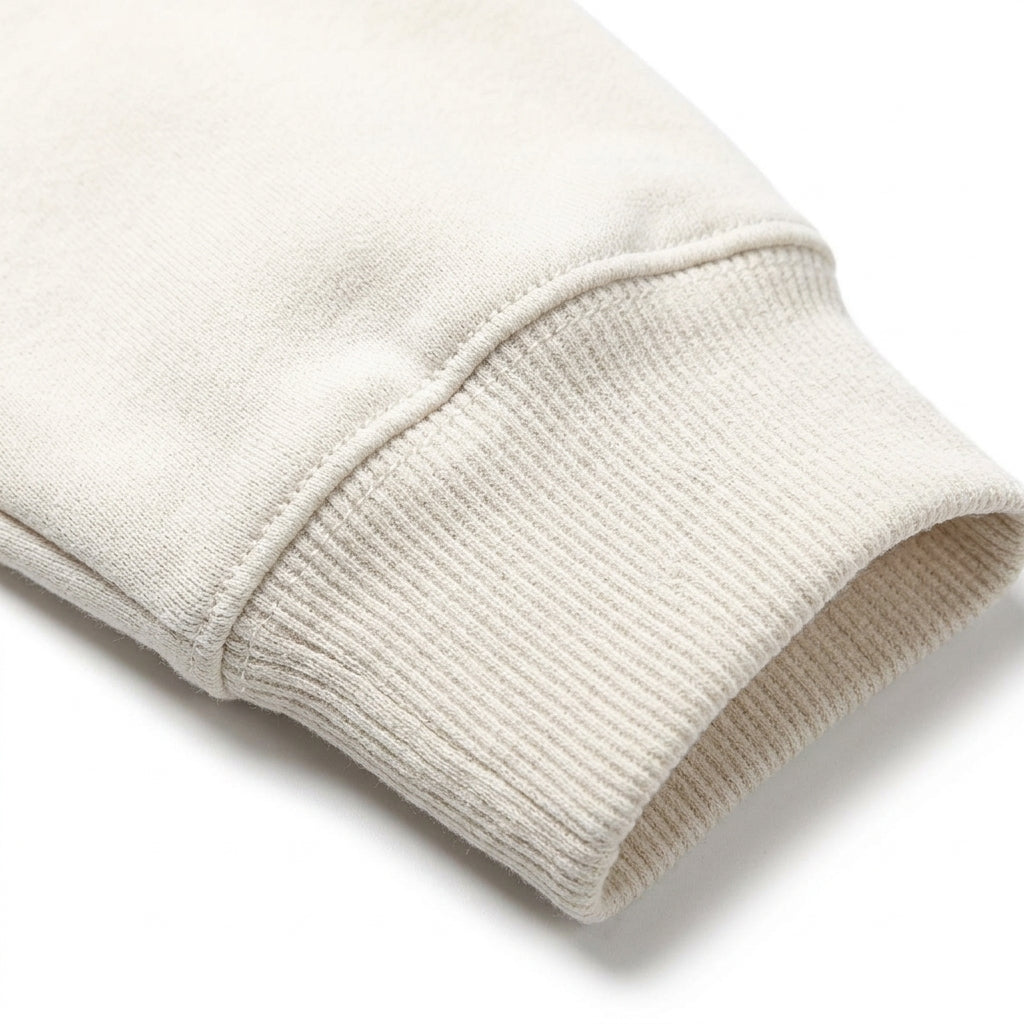 [WHOLESALE ONLY - CONTACT TO ORDER] Unisex Heavyweight 420GSM 85% Combed Cotton Fleece Ribbed Side-Panel Pullover Hoodie (Oatmeal Cream Beige) [AW-109]