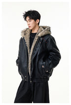 2026 New Vintage Lapel PU Leather Jacket