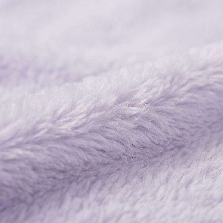 [WHOLESALE ONLY - CONTACT TO ORDER] Women's Plush Fleece Hooded Bathrobe Lavender Purple Soft Warm Belted Spa Robe Loungewear - Do Not Buy Direct