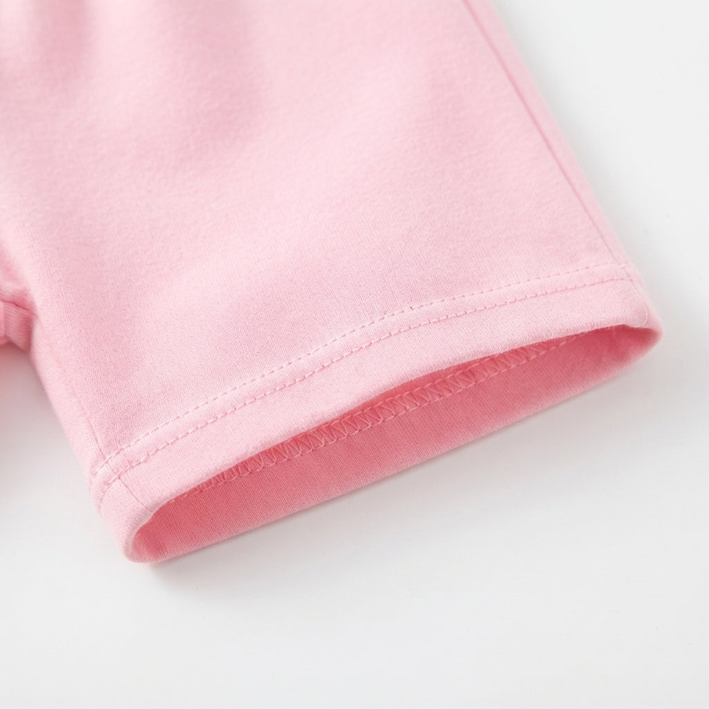 [WHOLESALE ONLY - CONTACT TO ORDER] Toddler Baby Girls Cotton Stretch Safety Bike Shorts - Soft Elastic Waist Under-Dress Loungewear Shorts [KW-145]