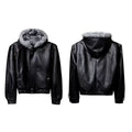 2026 New Vintage Lapel PU Leather Jacket