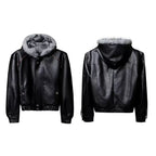 2026 New Vintage Lapel PU Leather Jacket