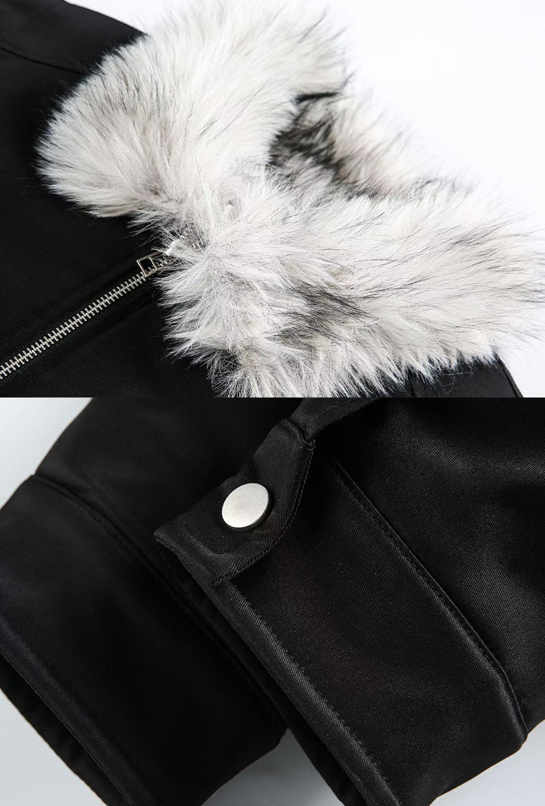 WOLF KING FUR-COLLAR HARRINGTON JACKET [DROP2-002]