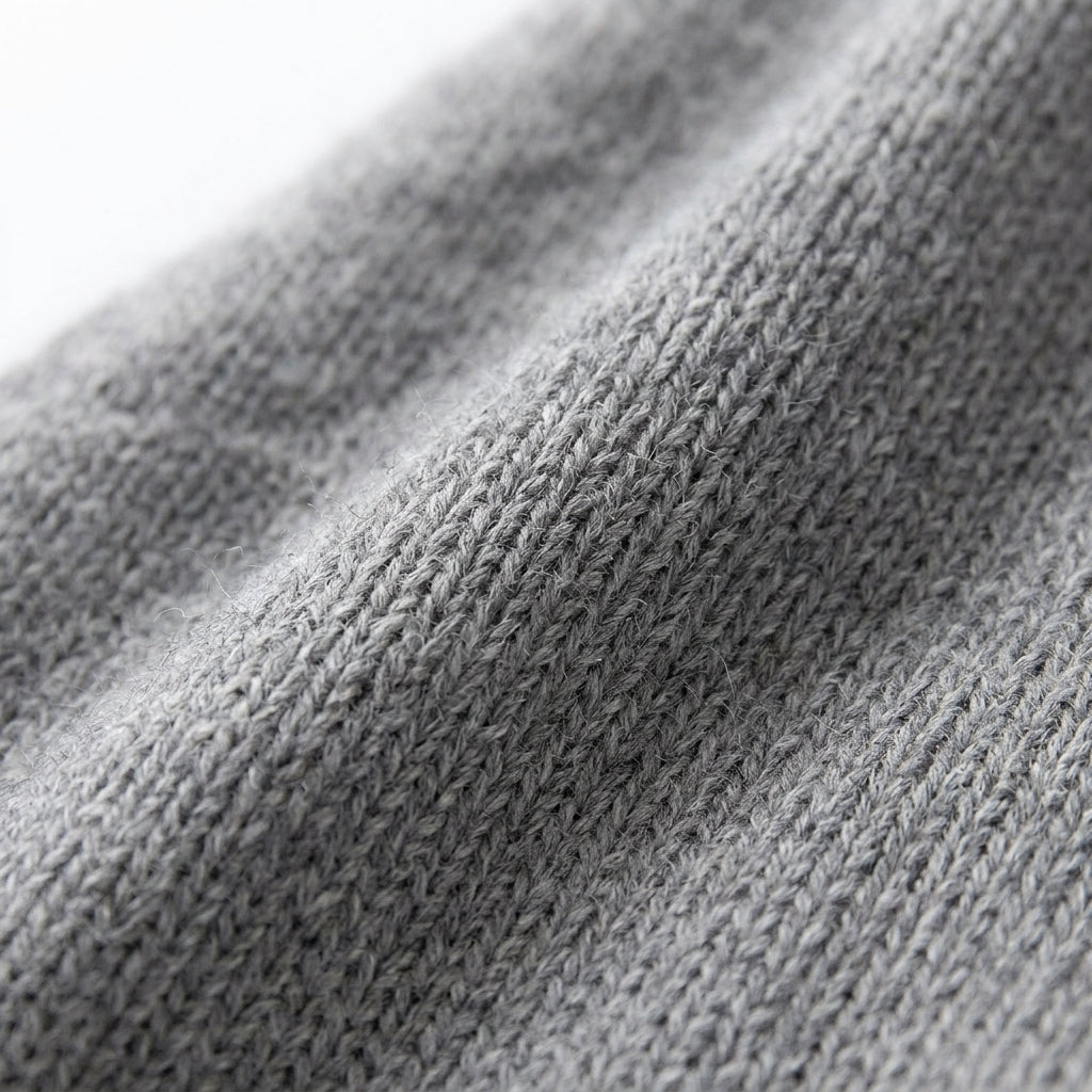 [WHOLESALE ONLY - CONTACT TO ORDER] Women's Ultra-Soft Cashmere-Feel Plain Knit Crewneck Button-Front Cardigan Sweater (Heather Mid Grey) [AW-198]