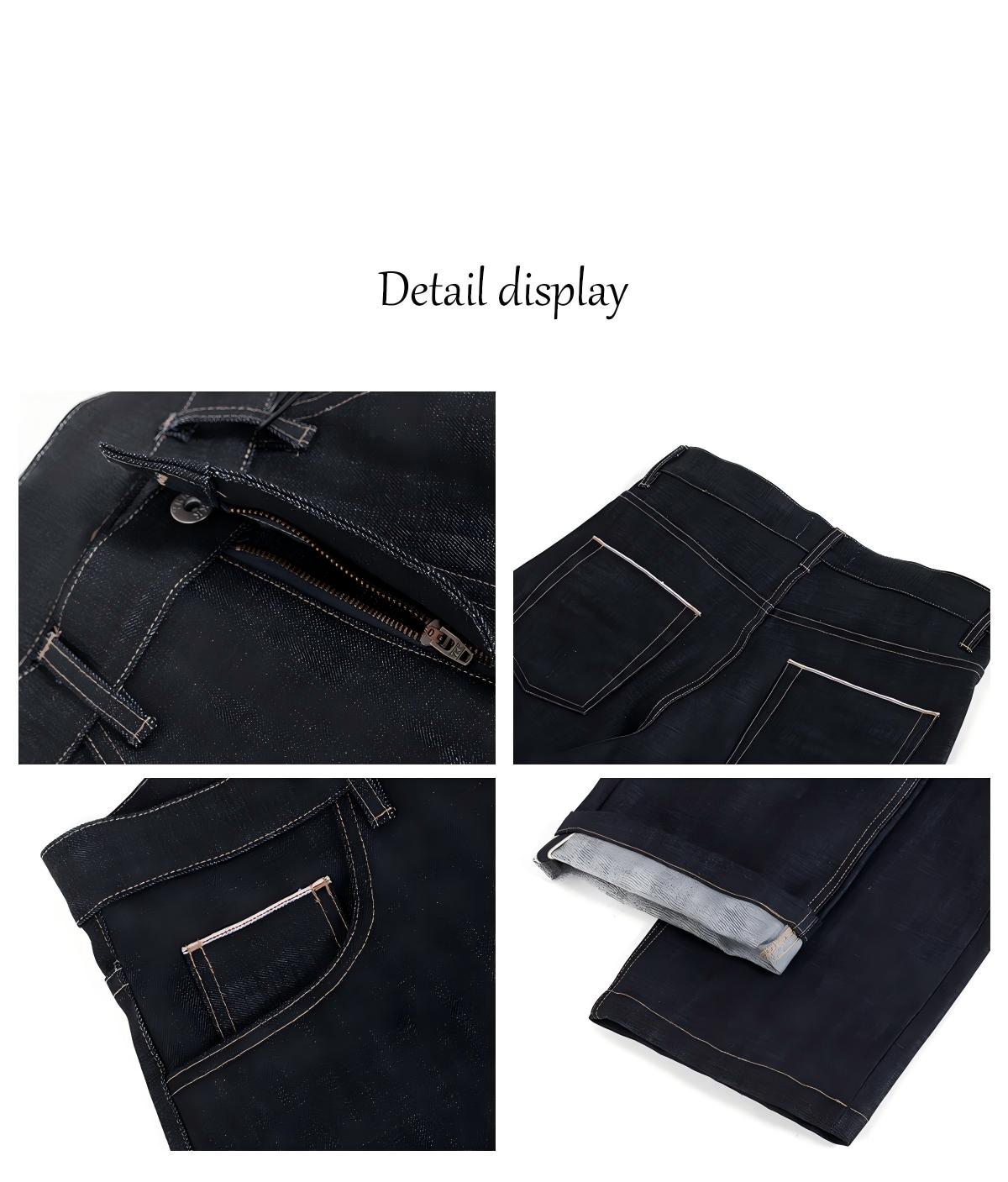 Men’s 15oz Selvedge Denim Jeans – Raw Narrow Loom Fabric, Bootcut Fit[NA-016]