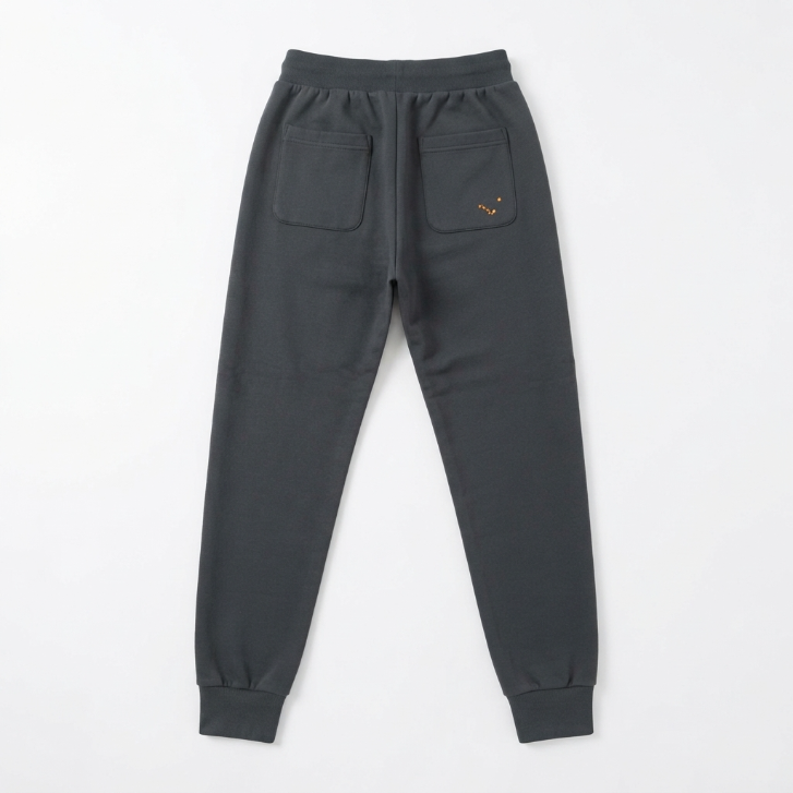 [WHOLESALE ONLY - CONTACT TO ORDER] Heavyweight Fleece Joggers Charcoal Grey Embroidered Sweatpants Drawstring Cuffed Tapered Pants - Do Not Buy Direct