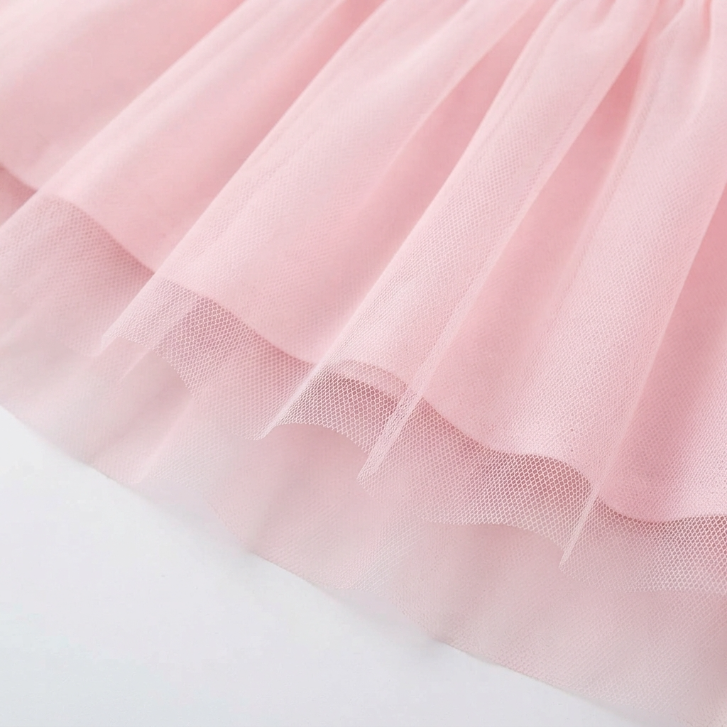 [WHOLESALE ONLY - CONTACT TO ORDER] Toddler & Girls Pastel Pink Nutcracker Ballerina Long Sleeve Tulle Tutu Dress - Holiday Catalog Display Only (Do Not Order Directly)