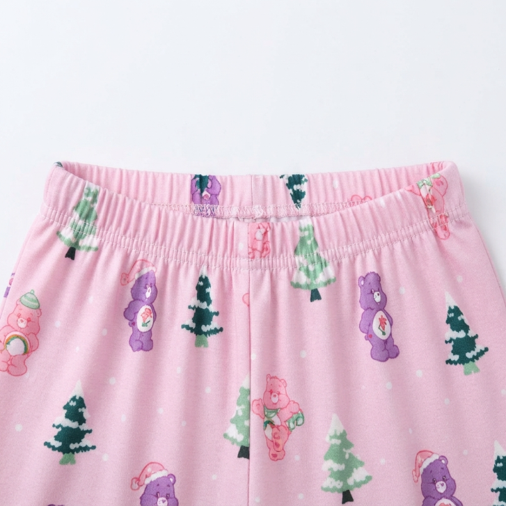 [WHOLESALE ONLY - CONTACT TO ORDER] Women's Care Bears Holiday Christmas Tree Pajama Set 2-Piece Long Sleeve Button-Down Top and Pants - Do Not Buy Direct
