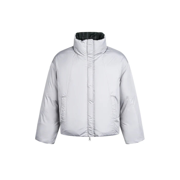 VINTAGE REVERSIBLE PLAID DOWN JACKET