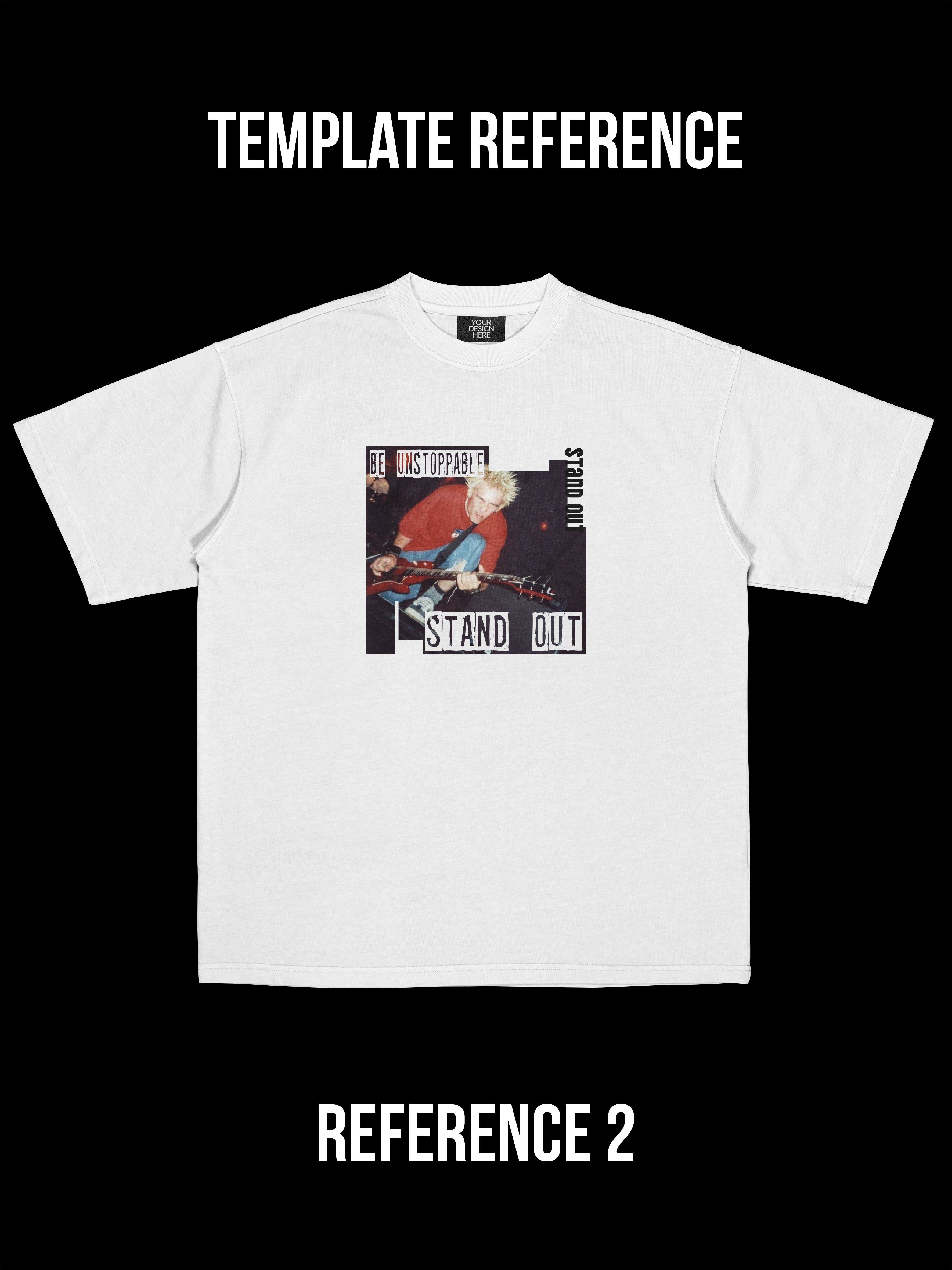 GLOWNOVA LAB – Mixed Text & Square Image Tee