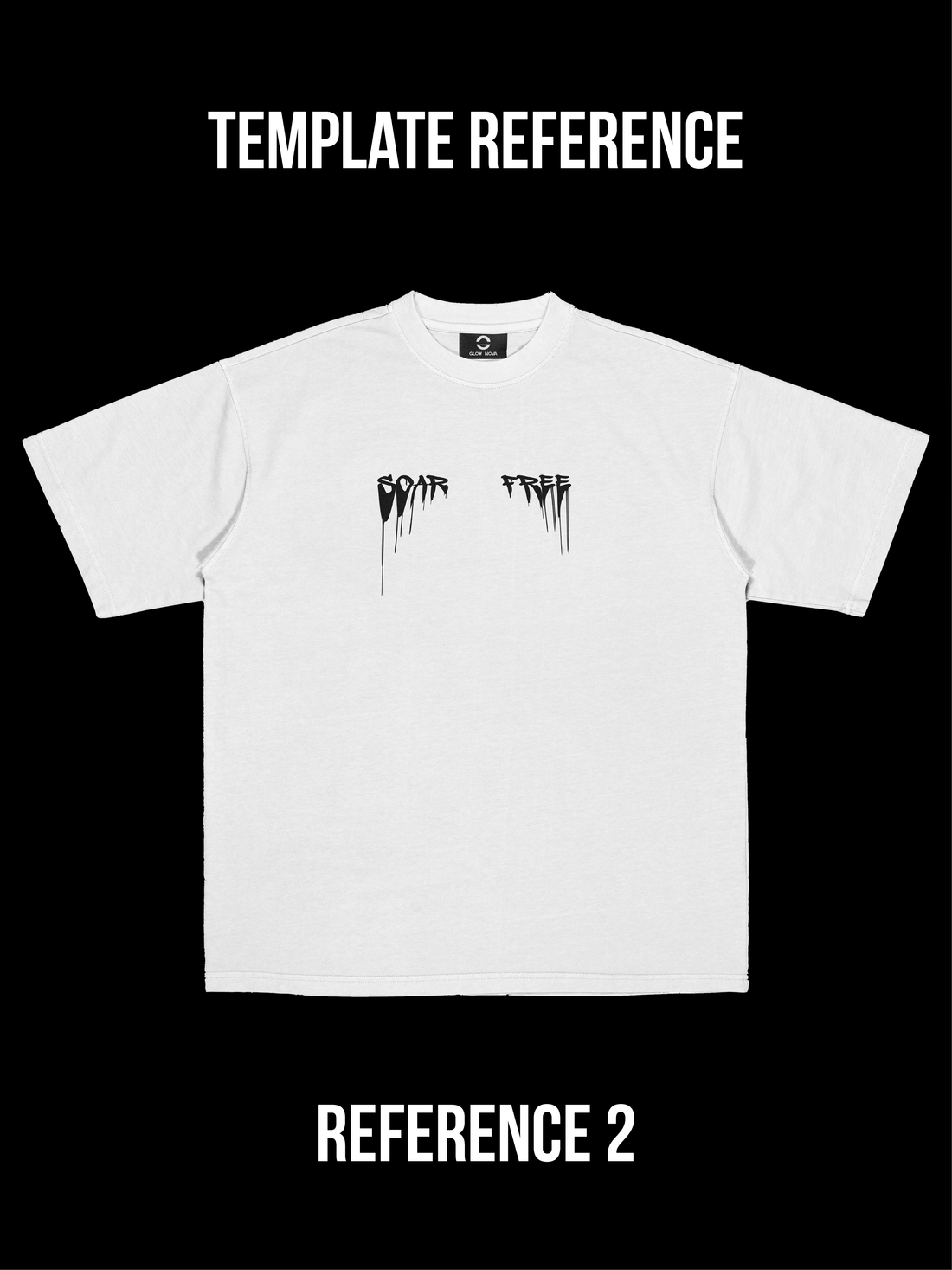 Custom art typography T-shirt featuring creative lettering and minimalist design – GLOWNOVA LAB