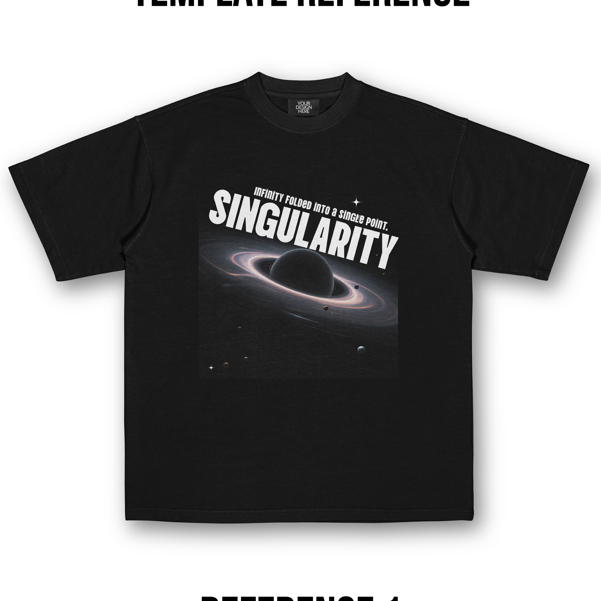 Custom T-shirt design combining photo and bold slanted typography overlay for a dynamic, editorial-style look – GLOWNOVA LAB