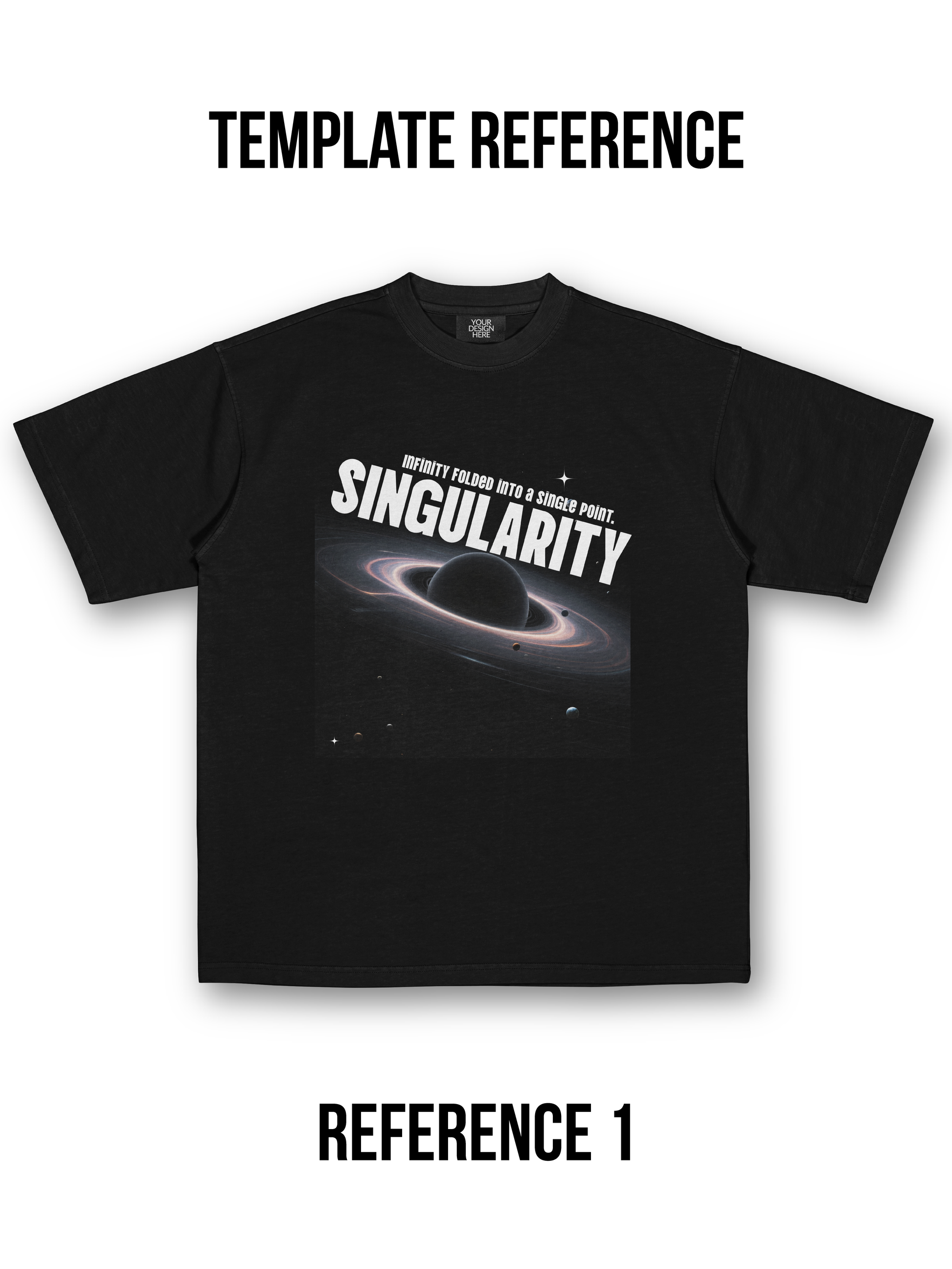 Custom T-shirt design combining photo and bold slanted typography overlay for a dynamic, editorial-style look – GLOWNOVA LAB