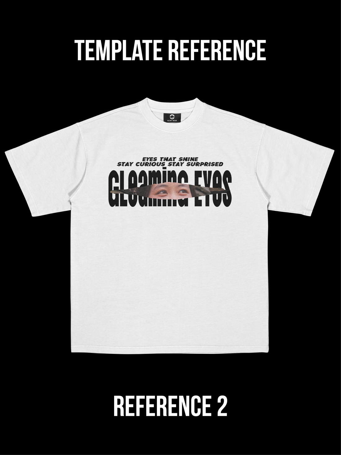 GLOWNOVA LAB CUSTOM TEE 008 BLACK