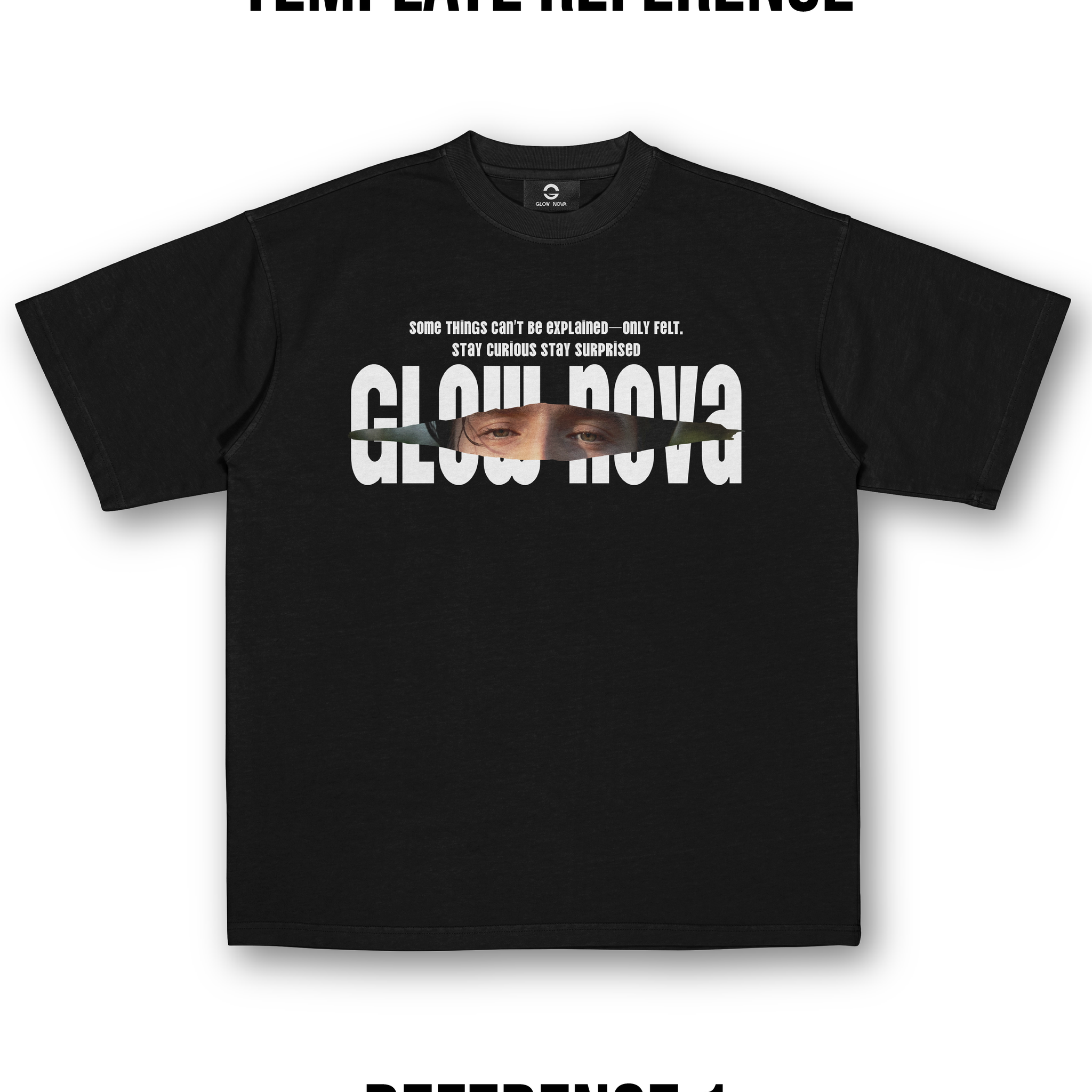 GLOWNOVA LAB CUSTOM TEE 008 BLACK