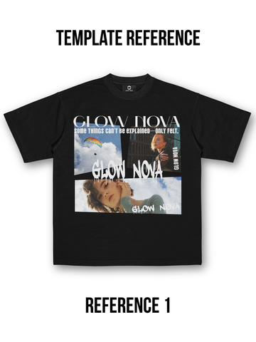 Custom T-shirt featuring a clean layout with three images and text — fully customizable visuals and typography, soft cotton, regular fit.