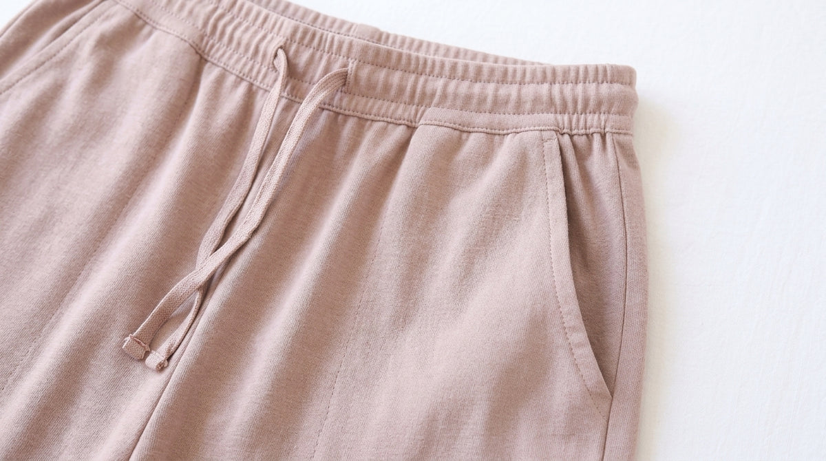 [WHOLESALE ONLY - CONTACT TO ORDER] Women's Stretch Cotton Knit Wide-Leg Pajama Lounge Pants with Drawstring Waist (90% Cotton, 10% Spandex)[AW-136]