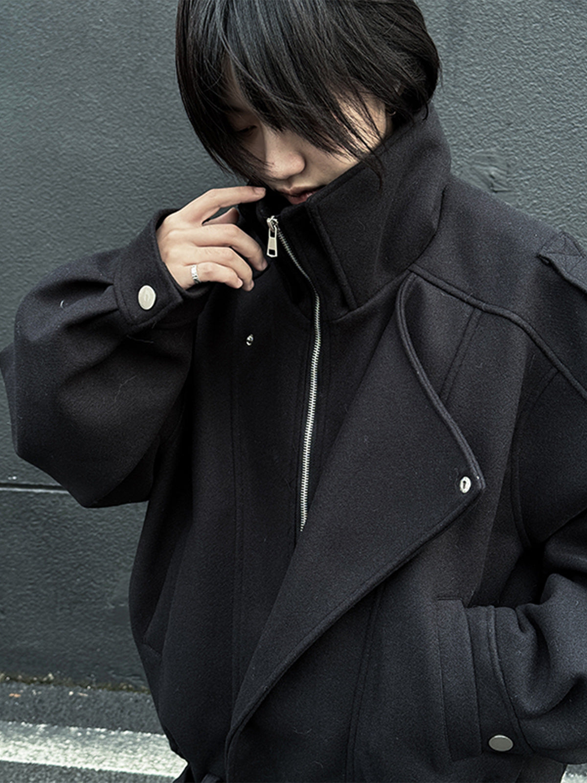 Men’s Minimalist Coat Jacket, Korean Style, Structured Tailored Fit[DROP3-020]