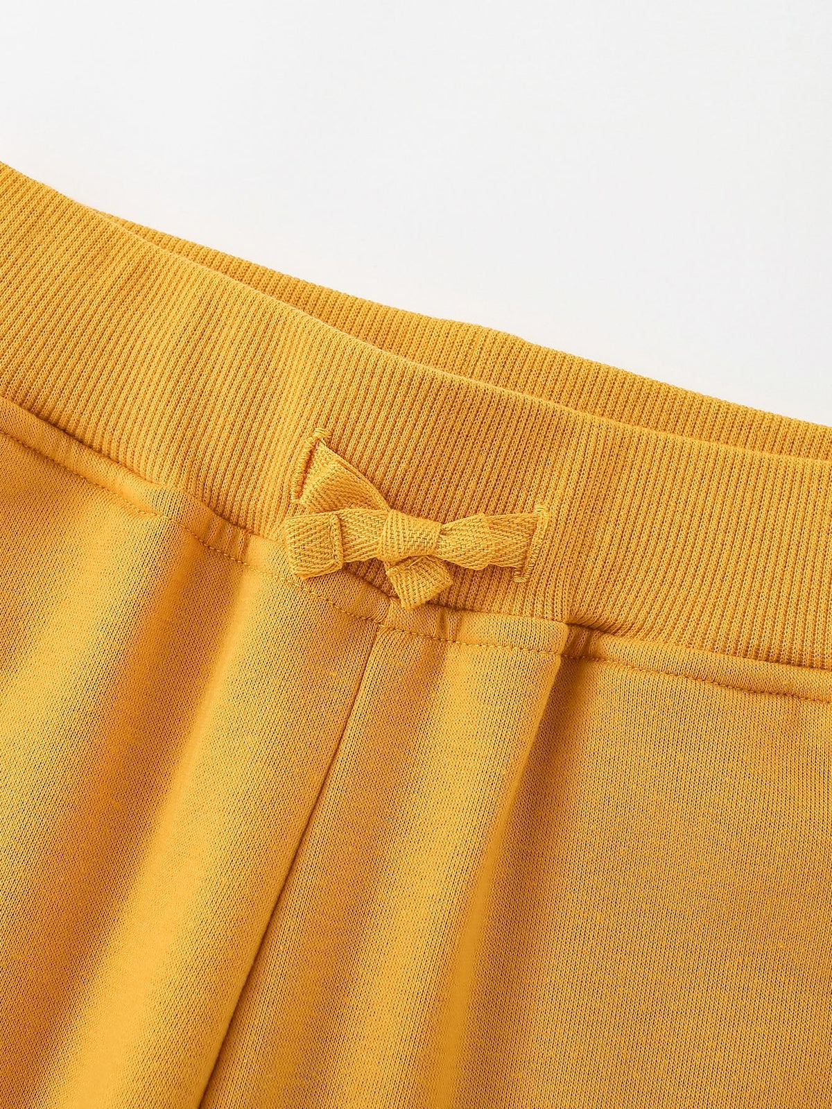 [WHOLESALE ONLY - CONTACT TO ORDER] Toddler & Boys Cotton French Terry Western Cowboy Dinosaur Jogger Sweatpants (Mustard Yellow) [KW-248]