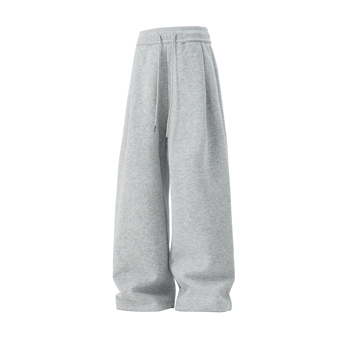 [WHOLESALE ONLY - CONTACT TO ORDER] Men's Heavyweight Cotton Baggy Balloon Wide-Leg Sweatpants with Drawstring (Heather Grey) - Catalog Display Only (Do Not Order Directly)