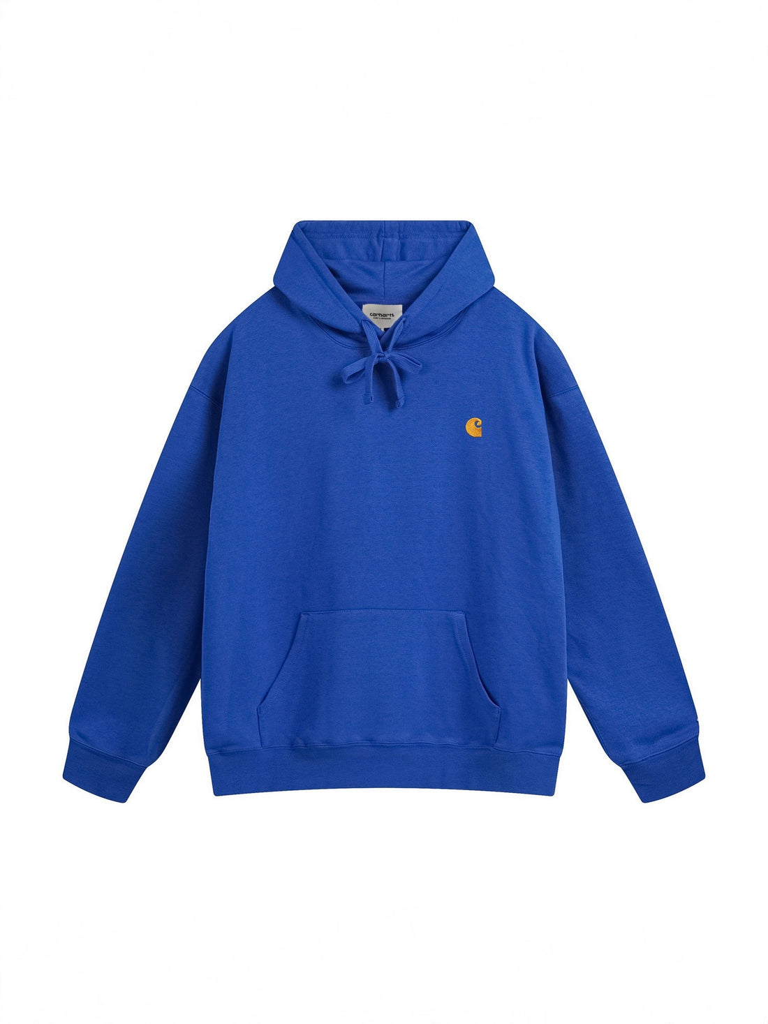 [WHOLESALE ONLY - CONTACT TO ORDER] Unisex Heavyweight Cotton Fleece Relaxed Pullover Hoodie with Golden C-Wave Chest Embroidery [AW-141]