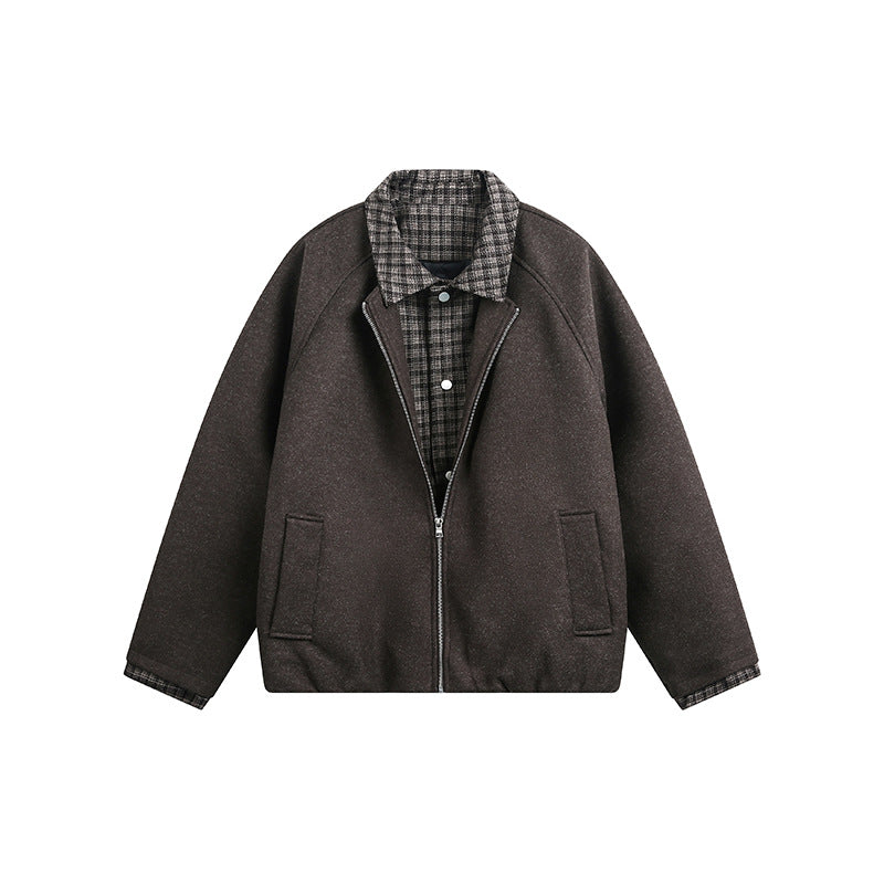 Padded Layered-Style Men’s Jacket – Minimalist Luxury Streetwear[DROP3-021]