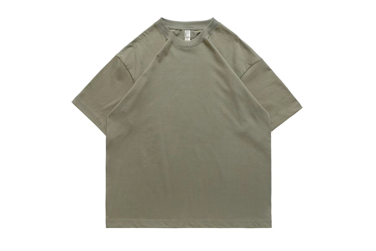 [WHOLESALE ONLY - CONTACT TO ORDER] Unisex Heavyweight 260GSM Cotton Diagonal Raglan Seam Oversized Blank T-Shirt [AW-127]