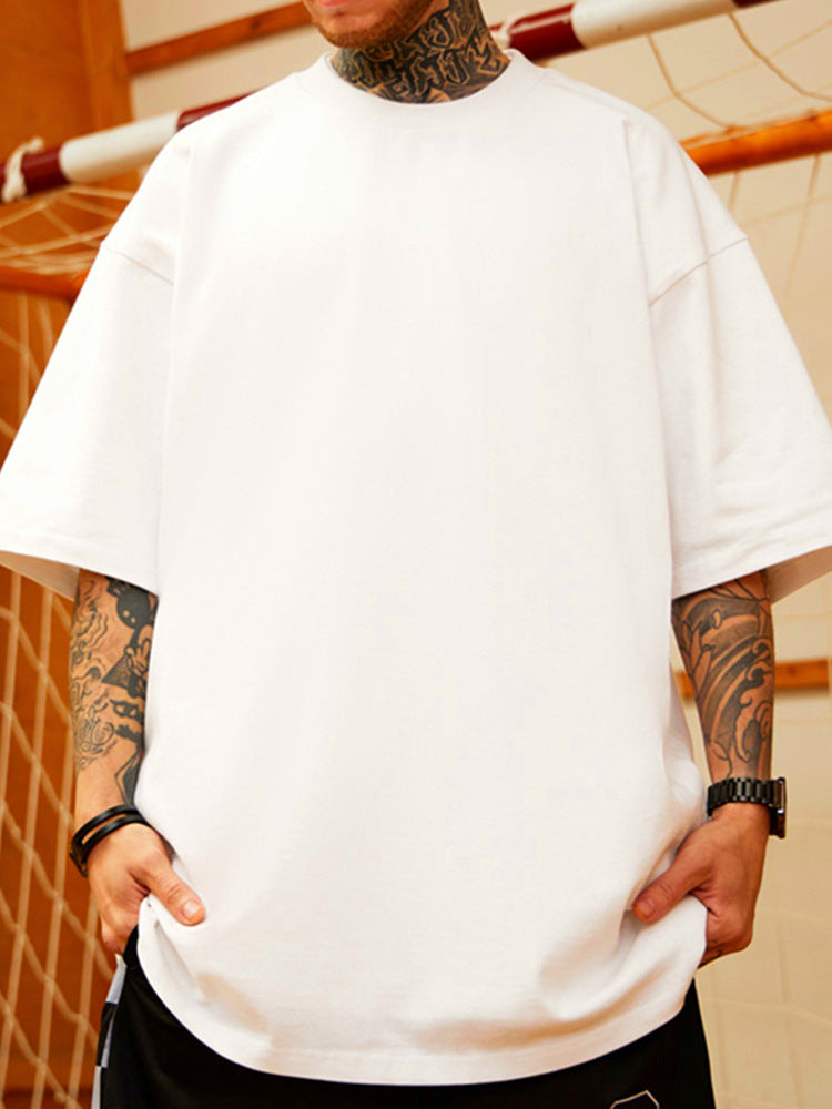 [WHOLESALE ONLY - CONTACT TO ORDER] Unisex Heavyweight 260GSM Cotton Diagonal Raglan Seam Oversized Blank T-Shirt [AW-127]