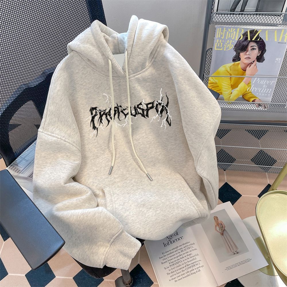 [WHOLESALE ONLY - CONTACT TO ORDER] Unisex Heavyweight Cotton Fleece Oversized Gothic Metal Graphic Pullover Hoodie[AW-137]