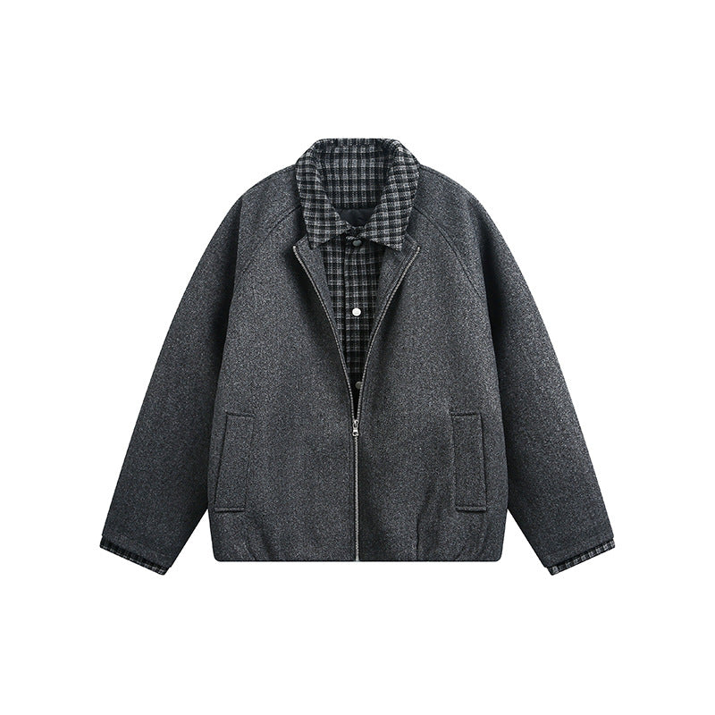 Padded Layered-Style Men’s Jacket – Minimalist Luxury Streetwear[DROP3-021]