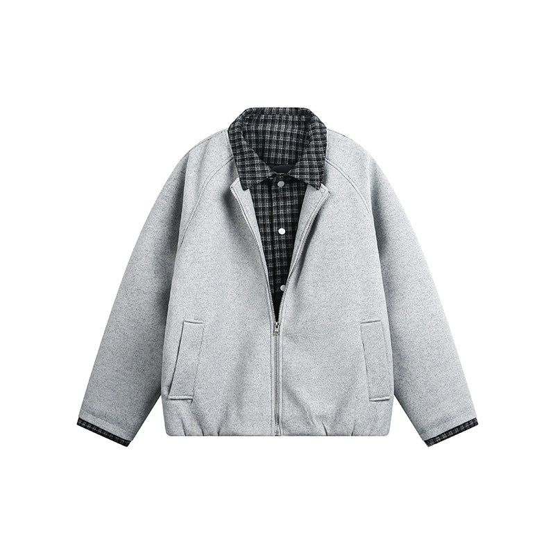 Padded Layered-Style Men’s Jacket – Minimalist Luxury Streetwear[DROP3-021]