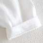[WHOLESALE ONLY - CONTACT TO ORDER] Toddler & Kids Unisex 100% Combed Cotton Long Sleeve T-Shirt with 3D Plush Teddy Bear Applique (Clean White) [KW-188]